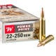 20 Rounds of .22-250 Rem Ammo by Winchester Super-X - 64gr PSP